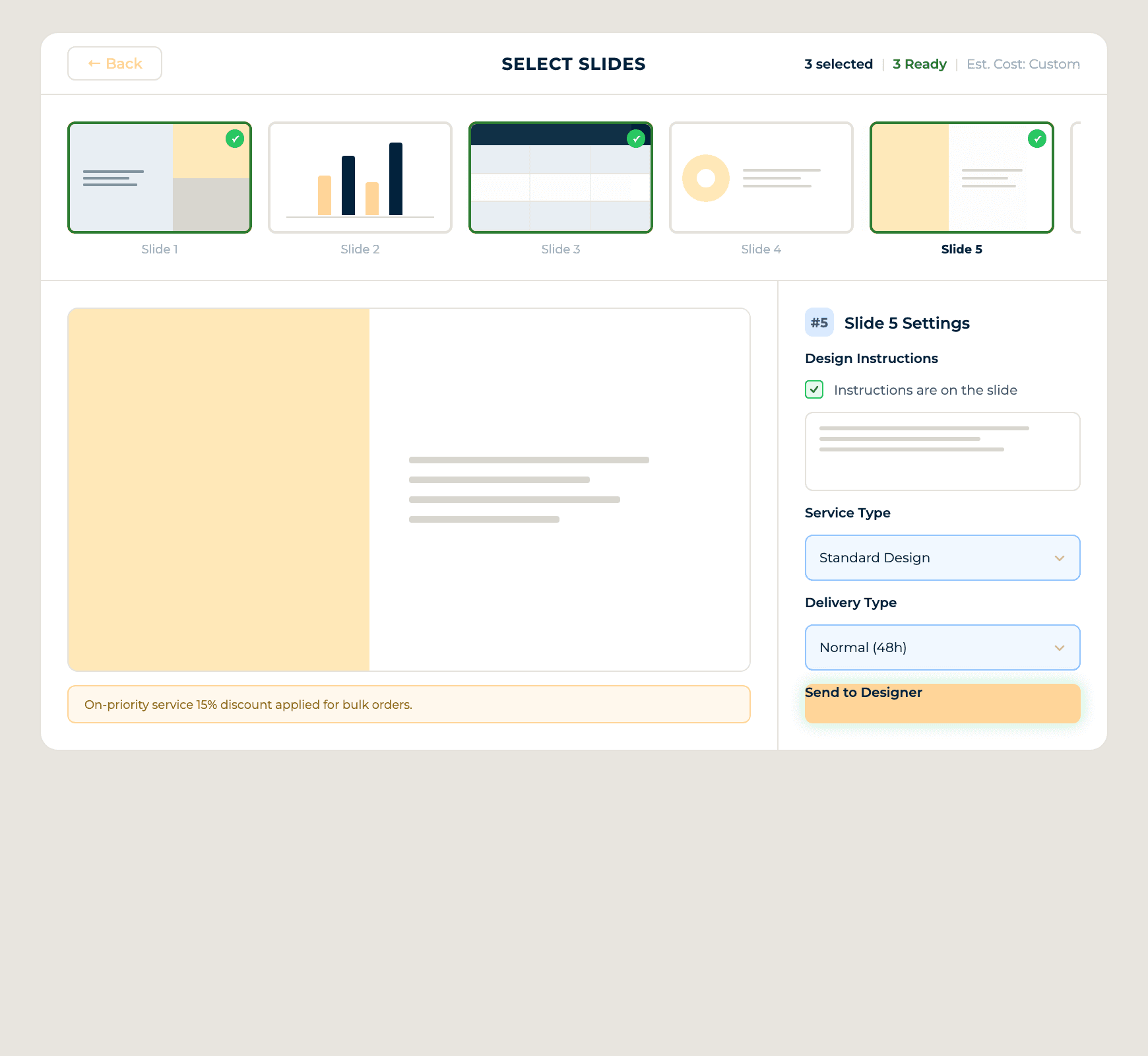 Submit Design Instructions