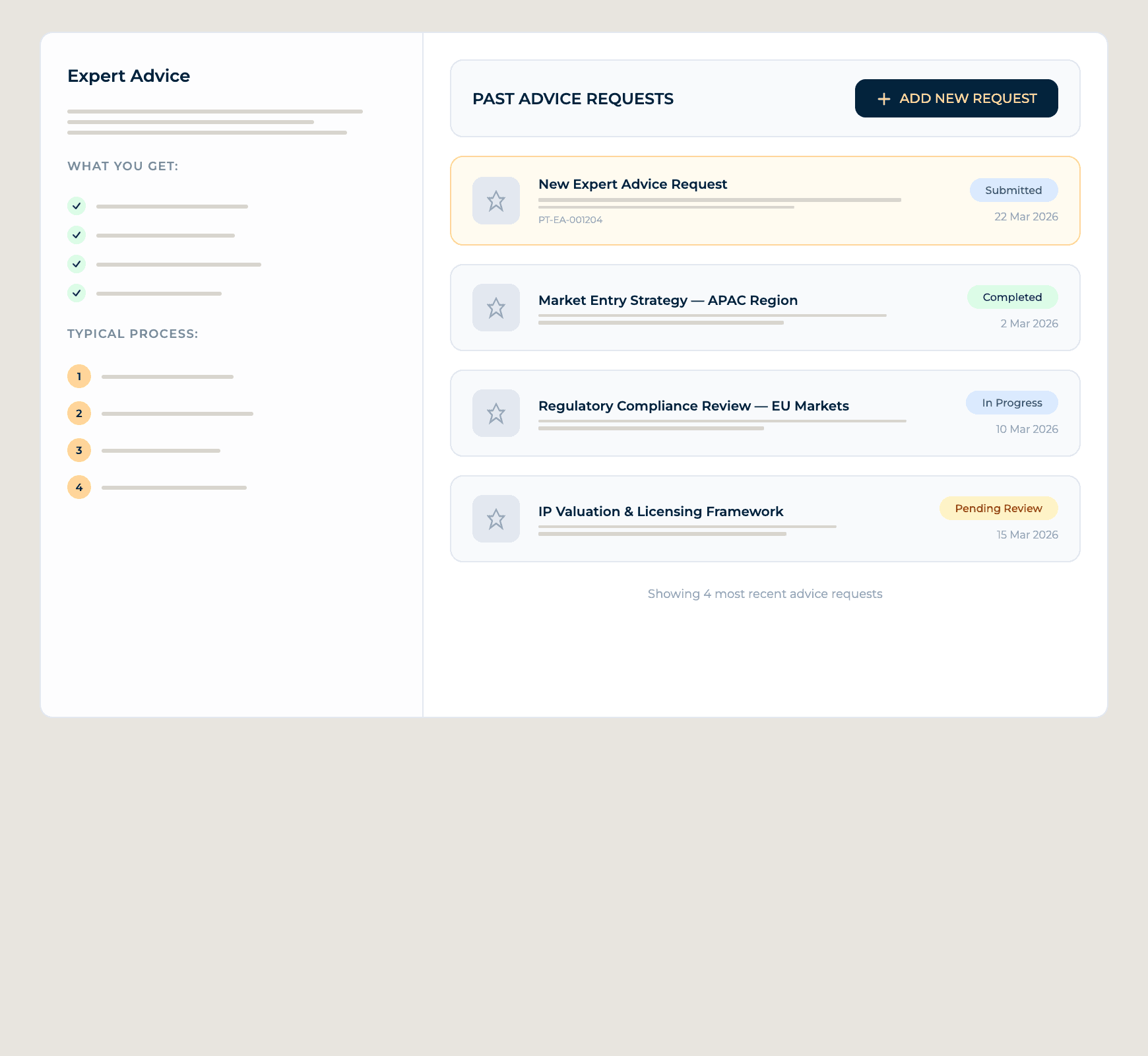 Track Service Requests